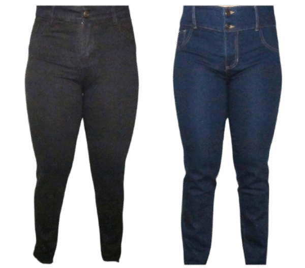 Jean Dama Dotación (Azul - Negro)